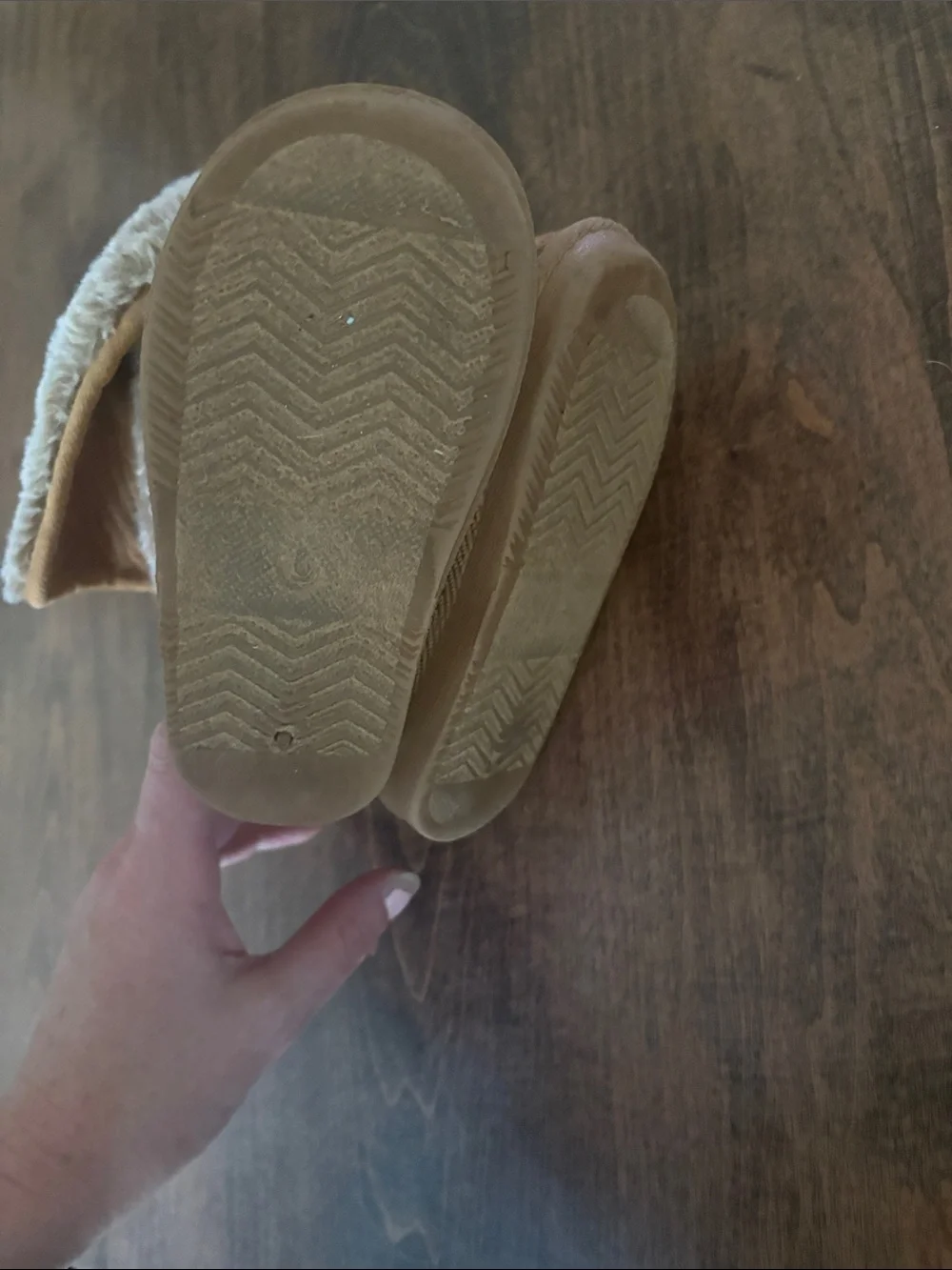 Kids Faux Fur Lined Booties - Tan